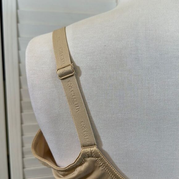 Cacique Bra 46DD Deep Plunge Beige Nude - Picture 11 of 15